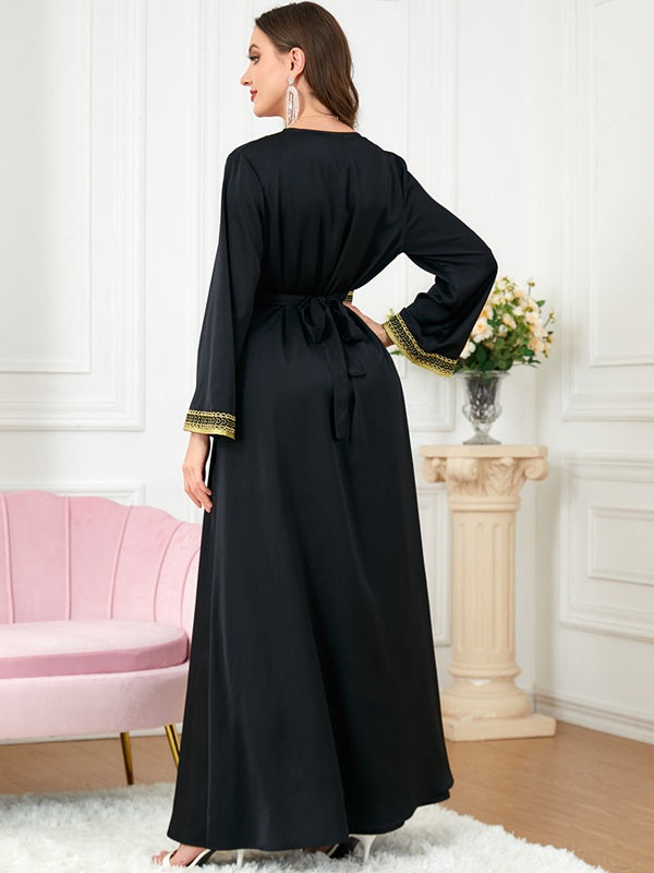 Eid Dress 2 Pieces Satin Caftan Kaftan Dress With Sleeveless Ineer Dress