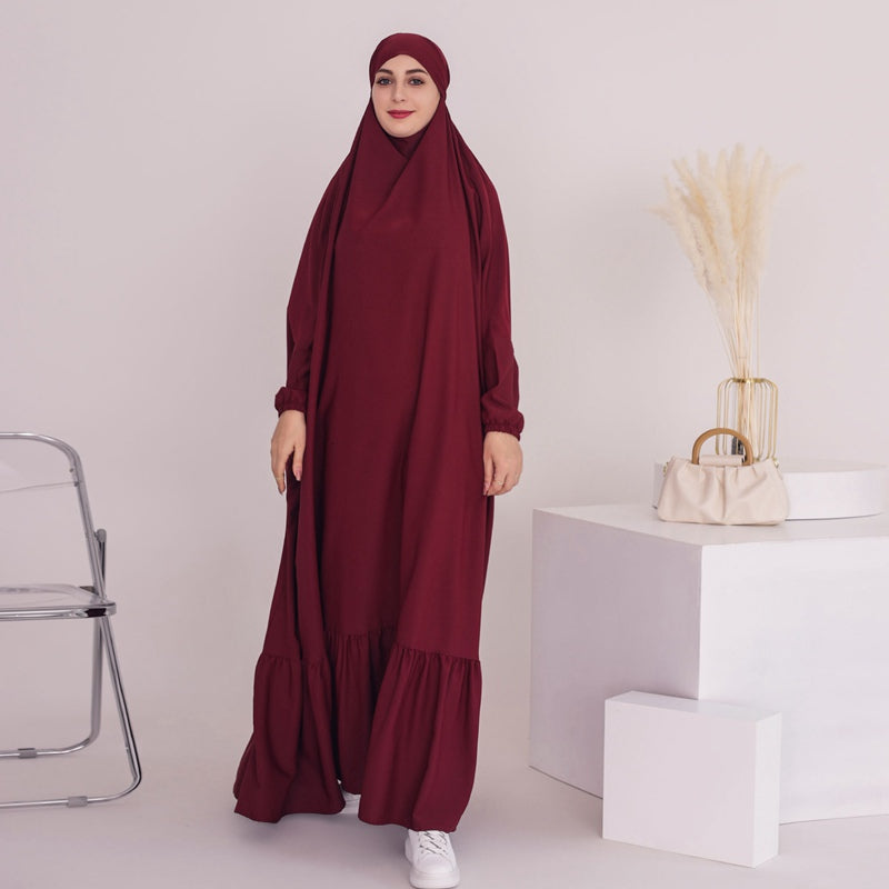 Nida Long Robe Prayer Dress Overhead Abaya Dress Jilbab