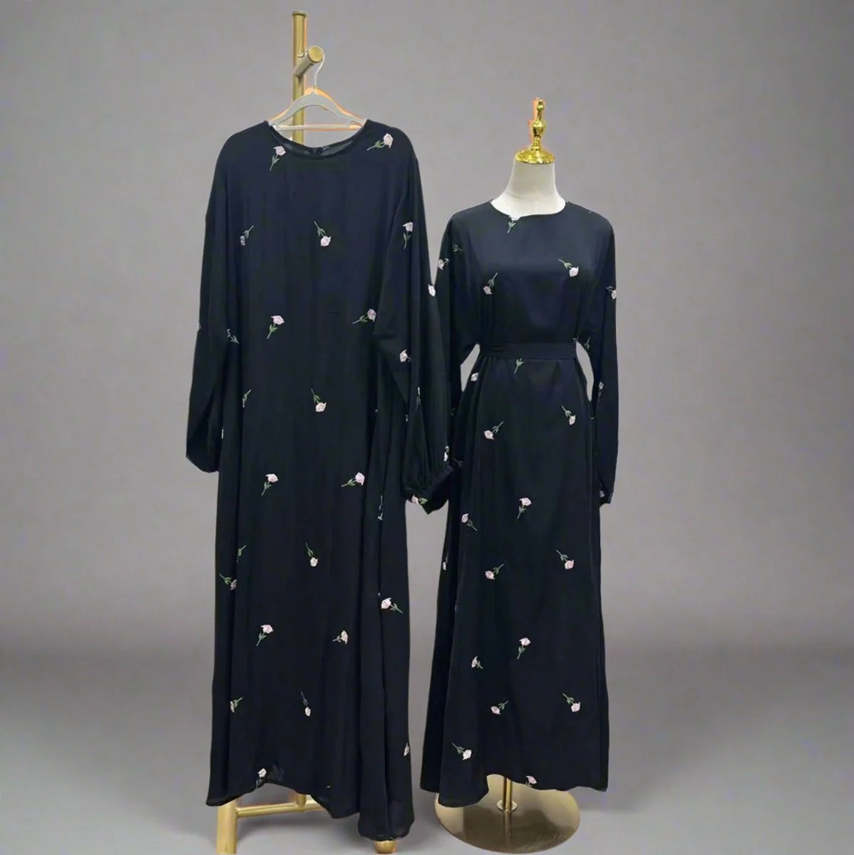 عباية نيدا مطرزة بالورود #25931