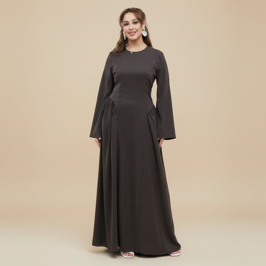 Back Strap Nida Abaya Dress For Women - #261155