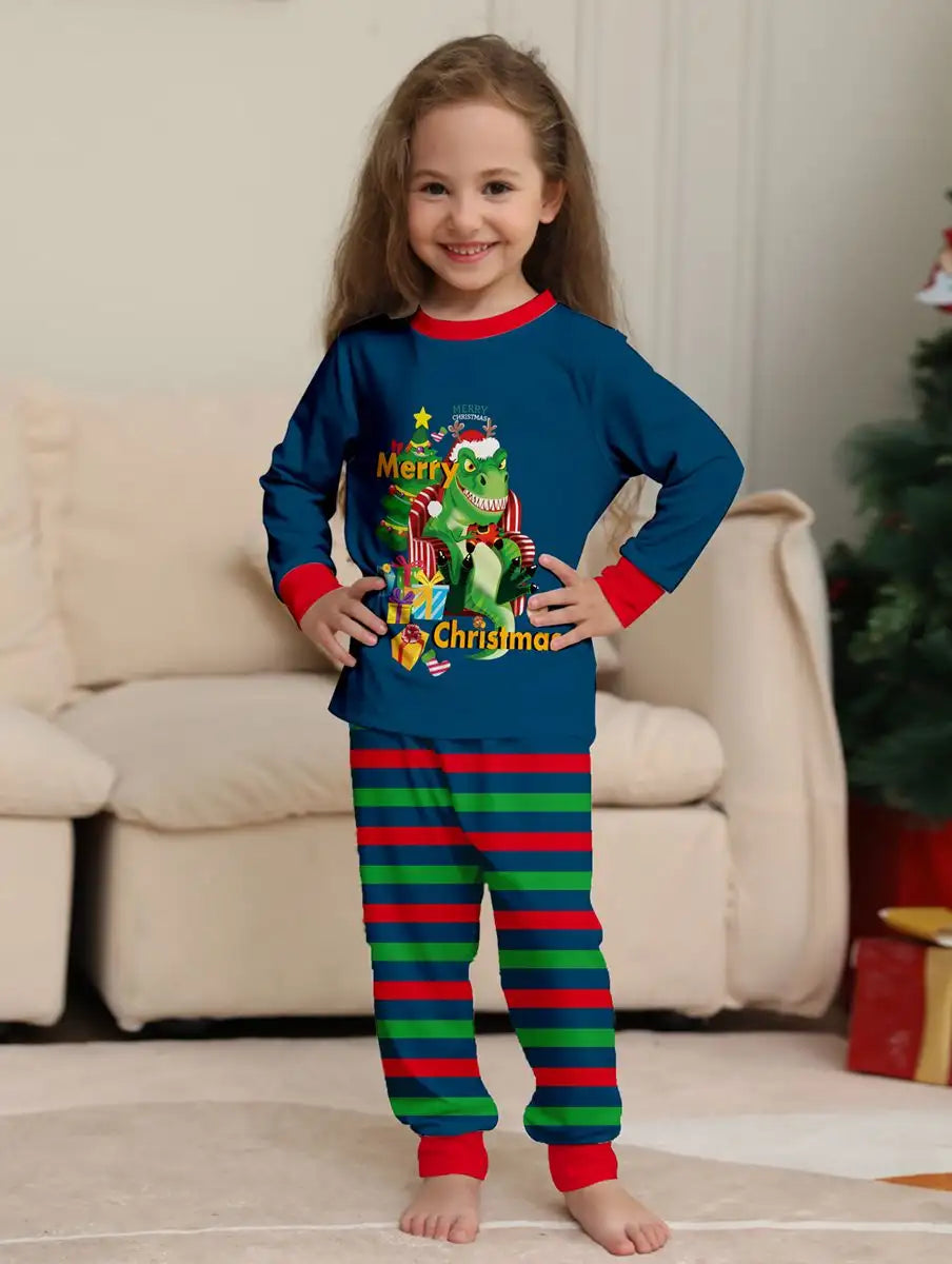 Dinosaur Matching Family Christmas Pajamas Christmas Pjs Set