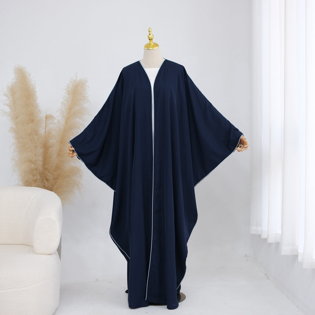 Muslim Women Nida Cardigan Open Abaya Dress - Modest Fashion - #261193