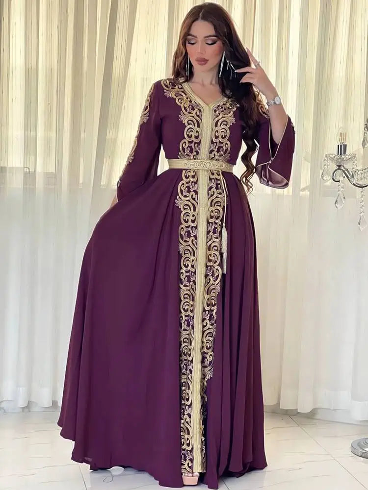 فساتين العيد تطريز مخار قفطان قفطان فستان #253737