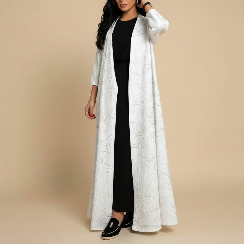 White, Sky Blue, Black