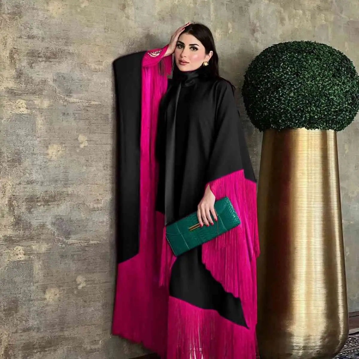 كم جناح الخفاش شرابة كم الفراشة للنساء عباية قفطان قفطان