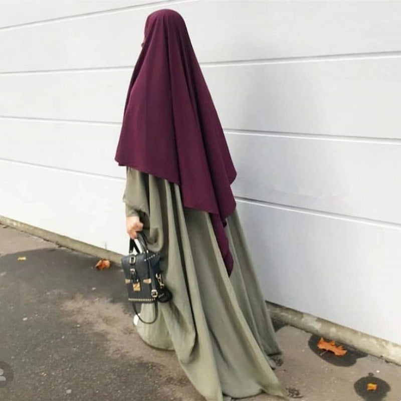المرأة المسلمة الشيفون خيمار الحجاب العلوي