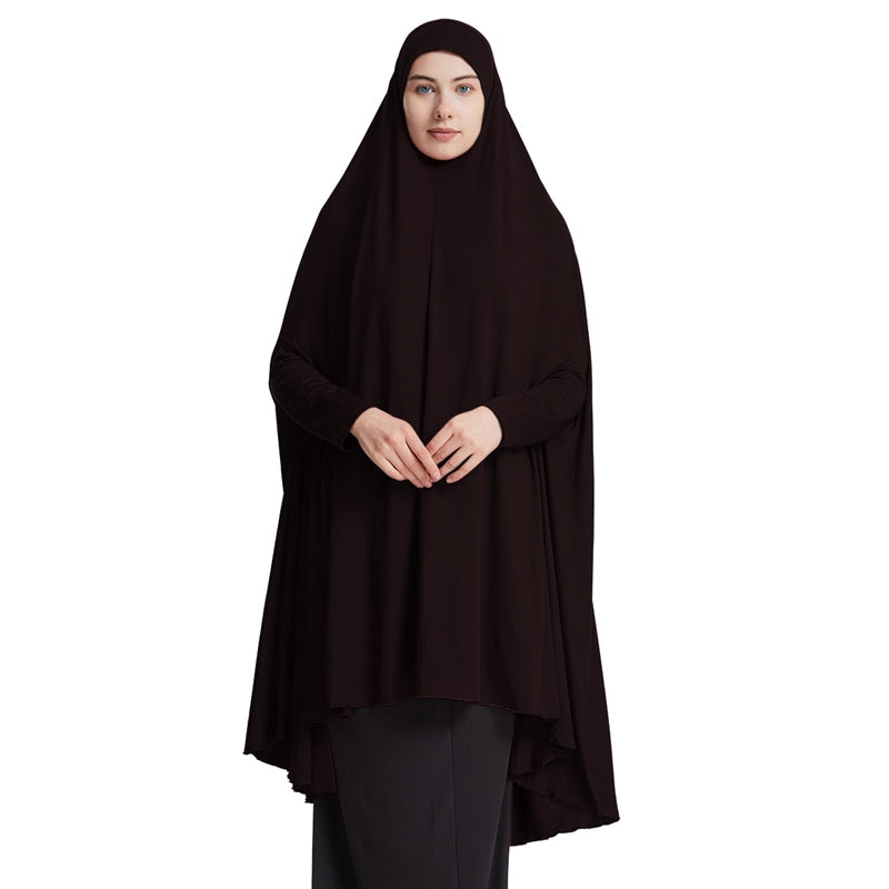 10 Color Options Muslim Women Sleeved Jilbab