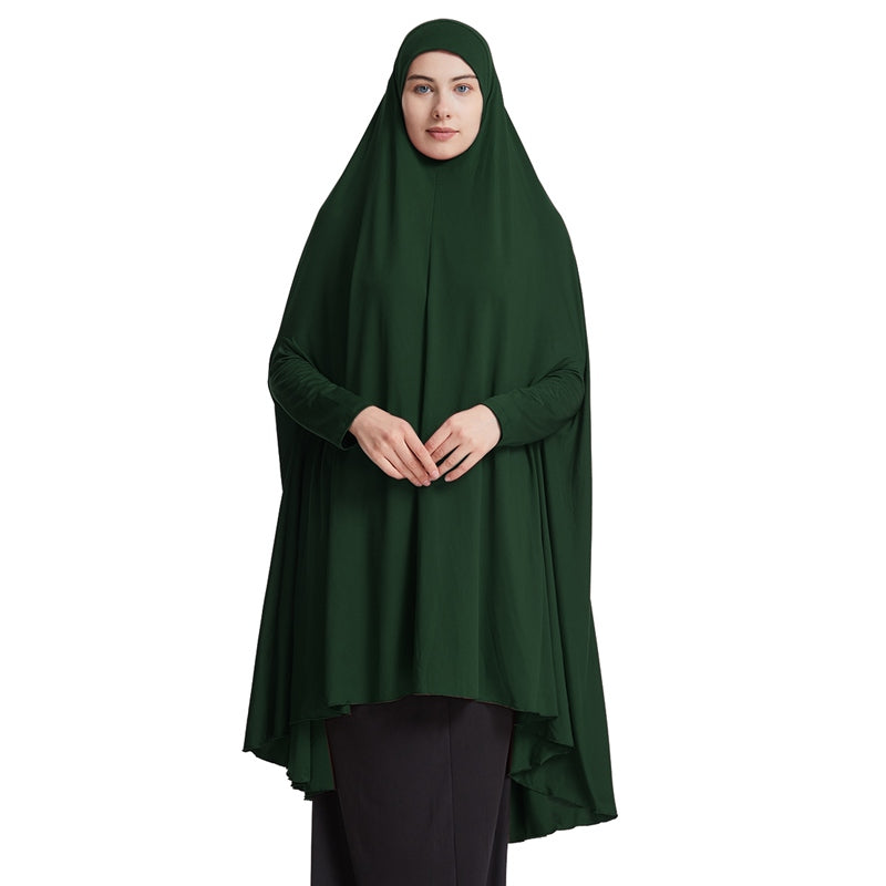 10 Color Options Muslim Women Sleeved Jilbab