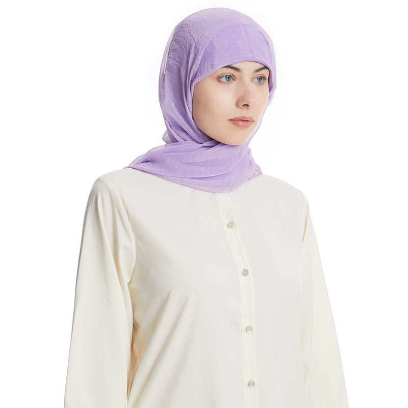 Chiffon Hijab Scarf Set With Underscarf Cap