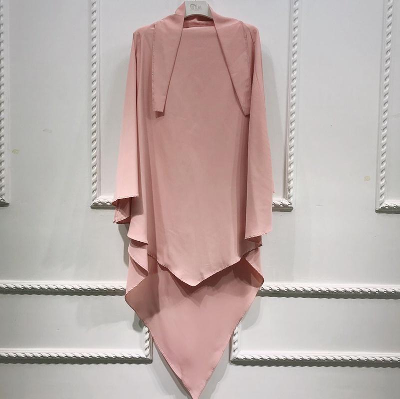 Muslim Women Long Khimar Overhead