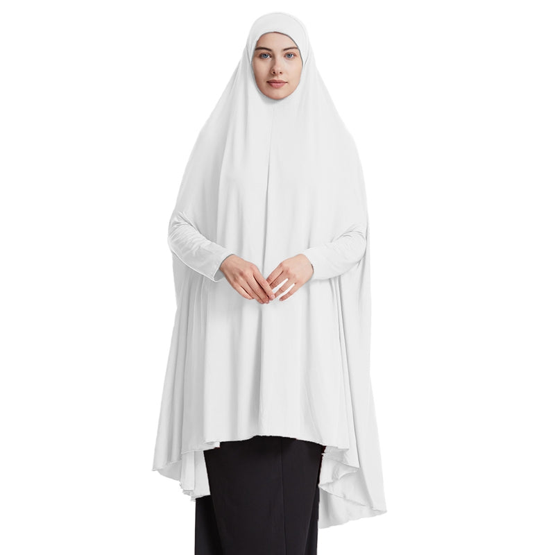 10 Color Options Muslim Women Sleeved Jilbab