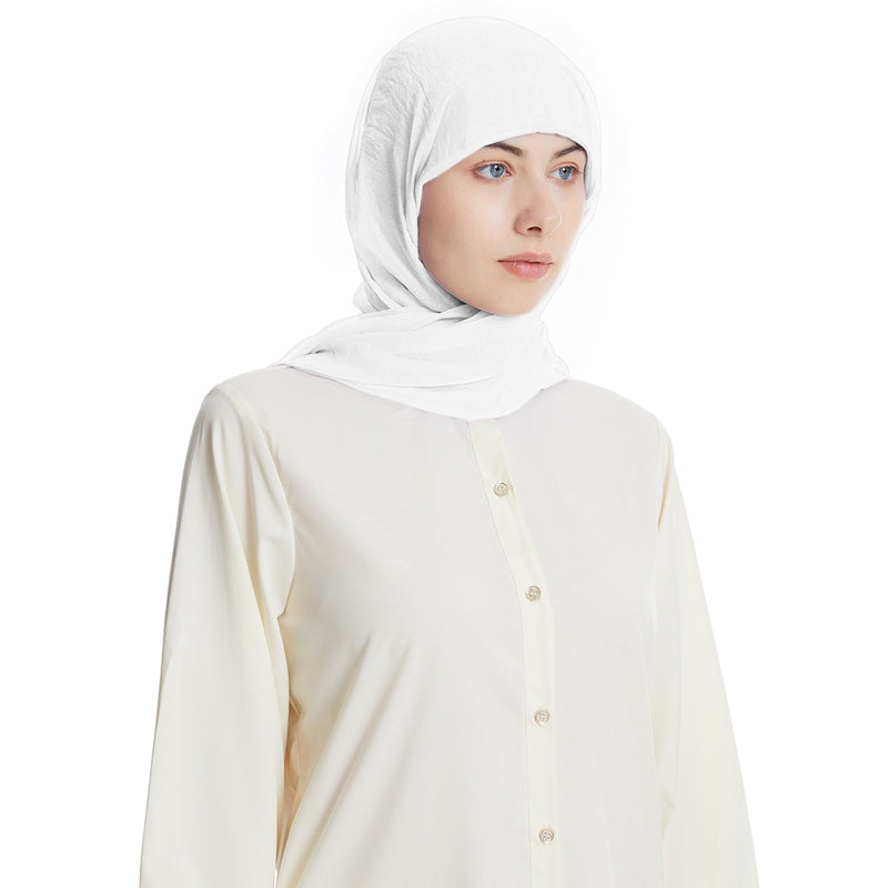 Chiffon Hijab Scarf Set With Underscarf Cap