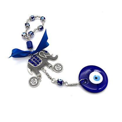 Blue Evil Eye Decor Wall Hanging Ornament Door Hanger Home Protection #EBE091