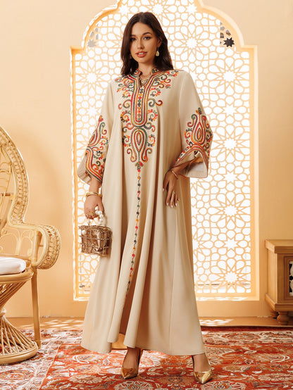 فستان عيد مطرز بالحبال، قفطان مخاوار، رقم 25417