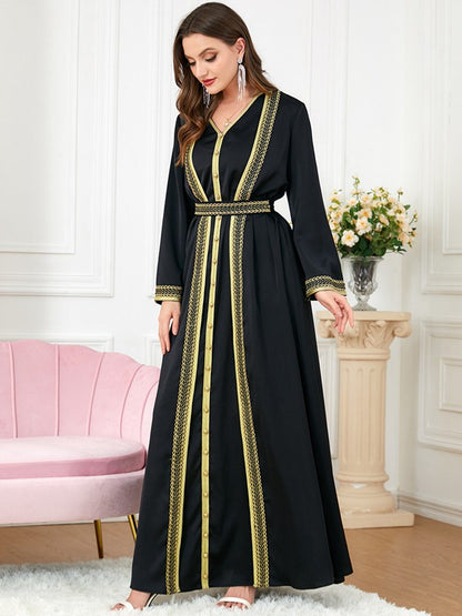 Eid Dress 2 Pieces Satin Caftan Kaftan Dress With Sleeveless Ineer Dress