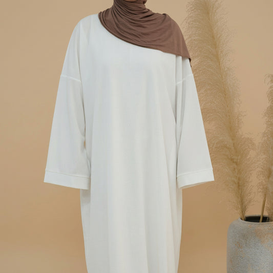 Thick Winter Fall Corduroy Abaya Dress With Pocket #24926