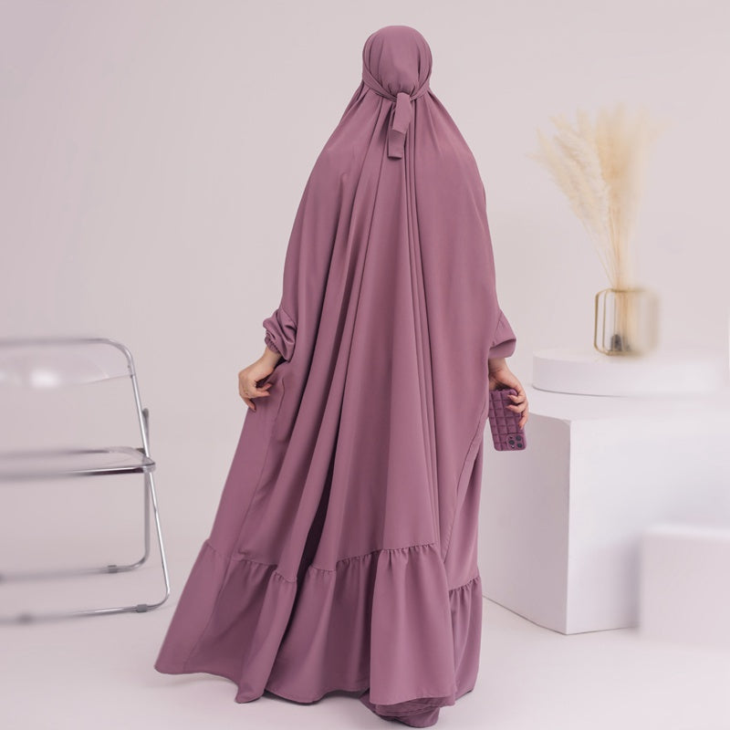 Nida Long Robe Prayer Dress Overhead Abaya Dress Jilbab