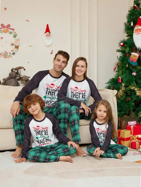 Matching Family Christmas Pajamas Set Pjs #25305