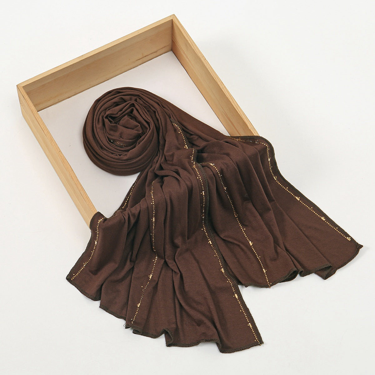 Muslim Women Hotfix Rhinestones Modal Hijab Scarf #26YW365