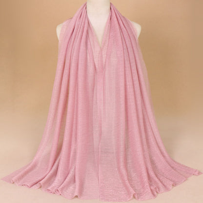 Muslim Women Gold Thread Hijab Scarf #26YW71
