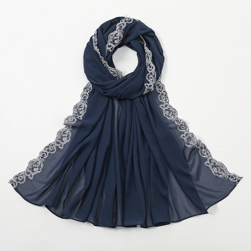 Muslim Women Lace Hijab Scarf #26VS484