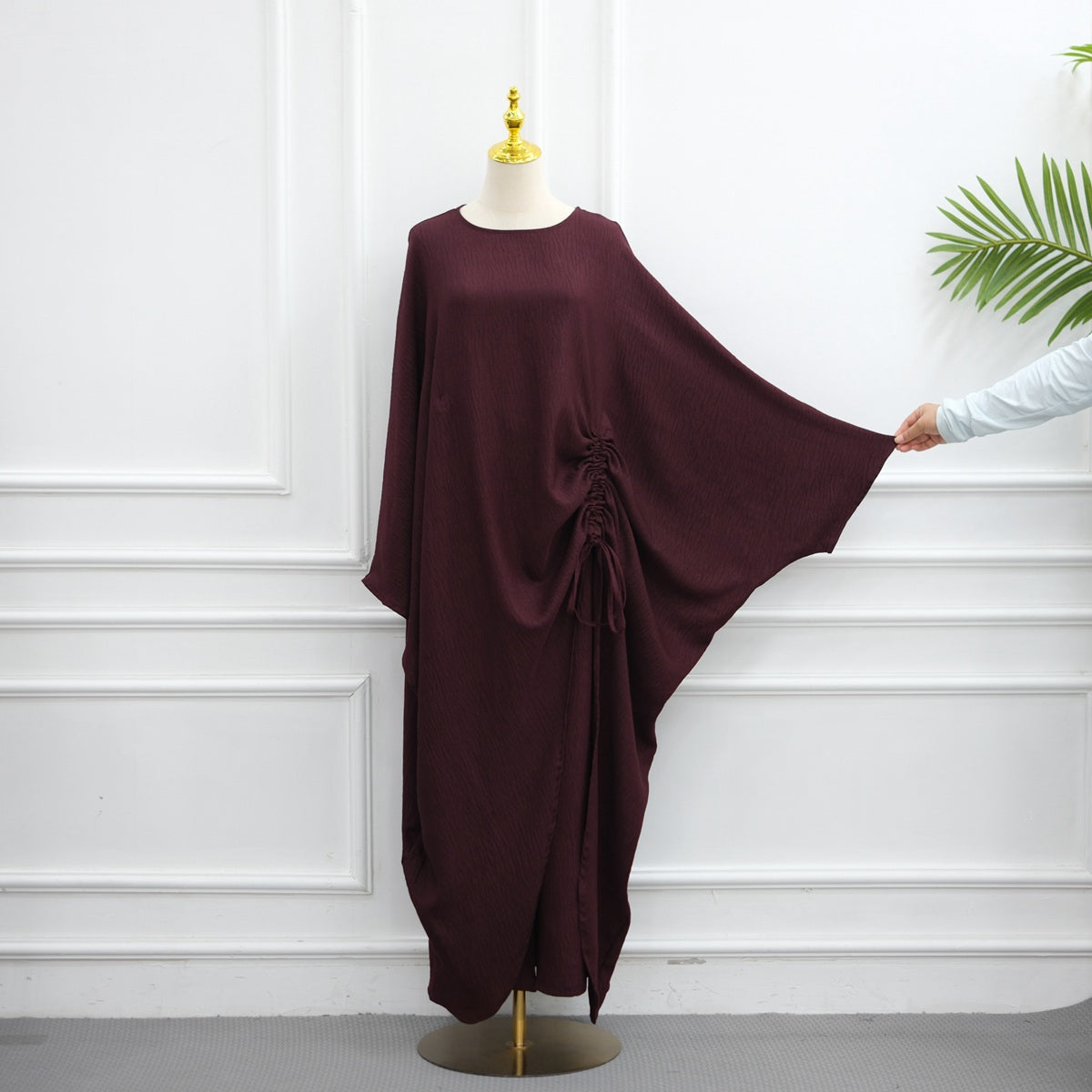 Muslim Women Daily Wear 2 Pieces Tops And Pants Suit Set #261345