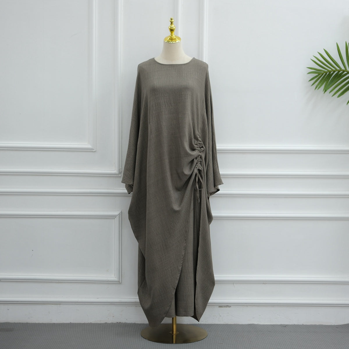 Muslim Women Daily Wear 2 Pieces Tops And Pants Suit Set #261345