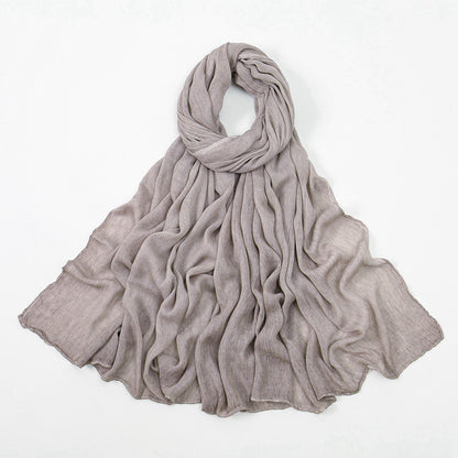 Muslim Women Rayon Textured Hijab Scarf #26VE089