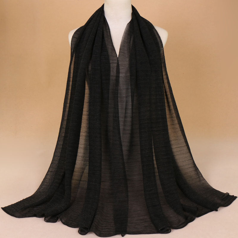 Muslim Women Gold Thread Hijab Scarf #26YW71