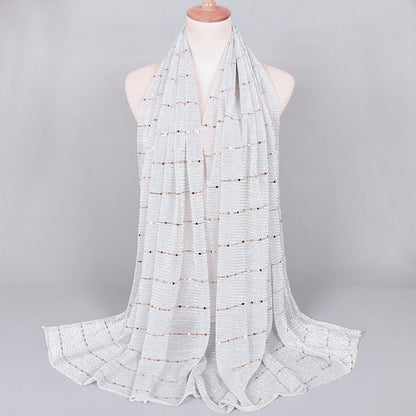 Muslim Women Sequins Hijab Scarf #26VS064