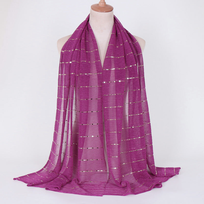 Muslim Women Sequins Hijab Scarf #26VS064