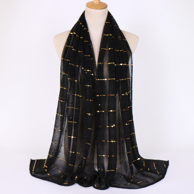 Muslim Women Sequins Hijab Scarf #26VS064
