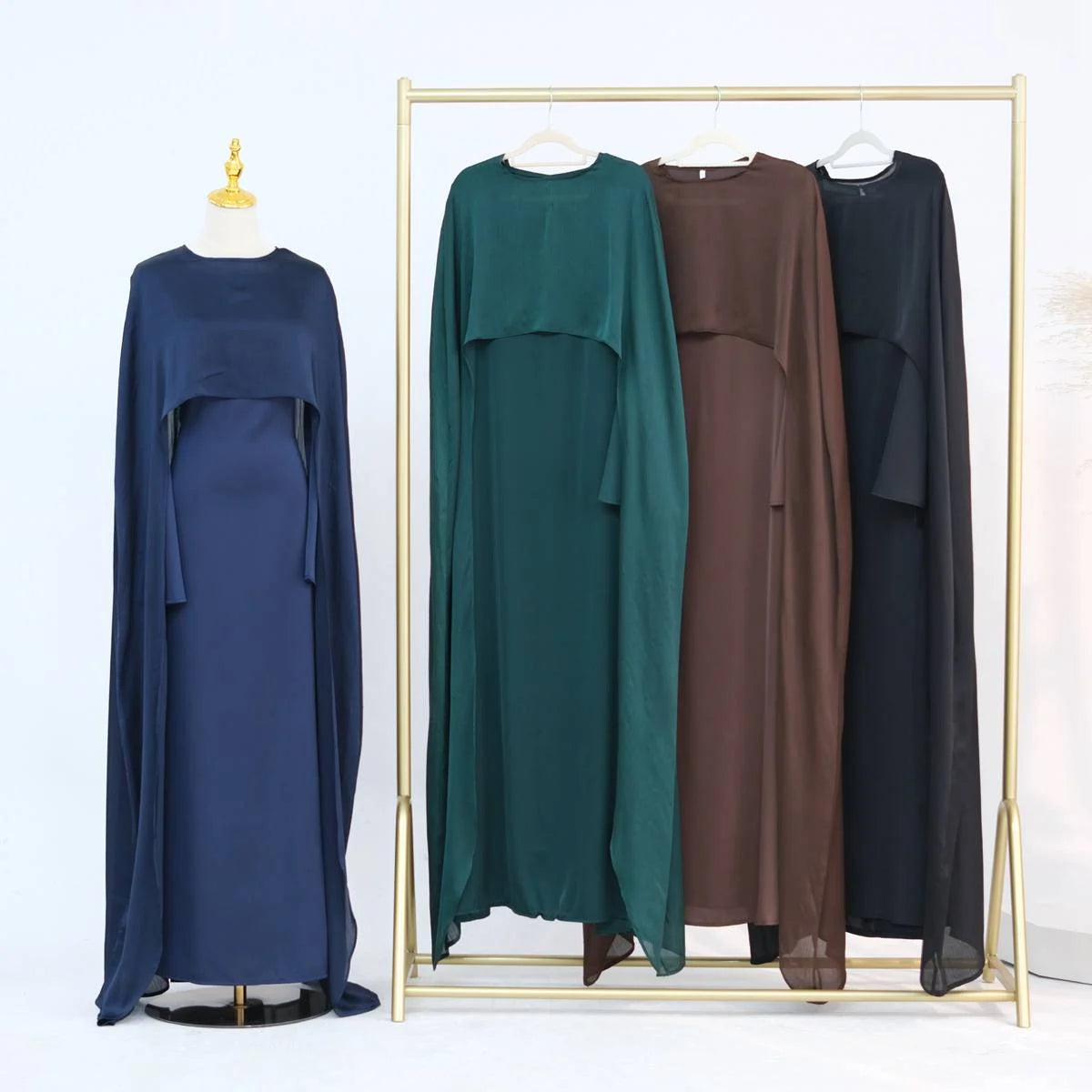 Coffee, Dark Green, Dark Blue, Black
