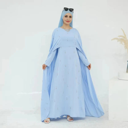 طقم عباية نيدا من قطعتين مع عباءة #25997