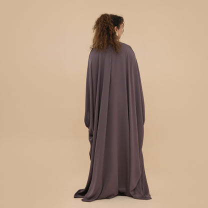 Muslim Women Nida Batwing Sleeve Farasha Abaya Dress #261315