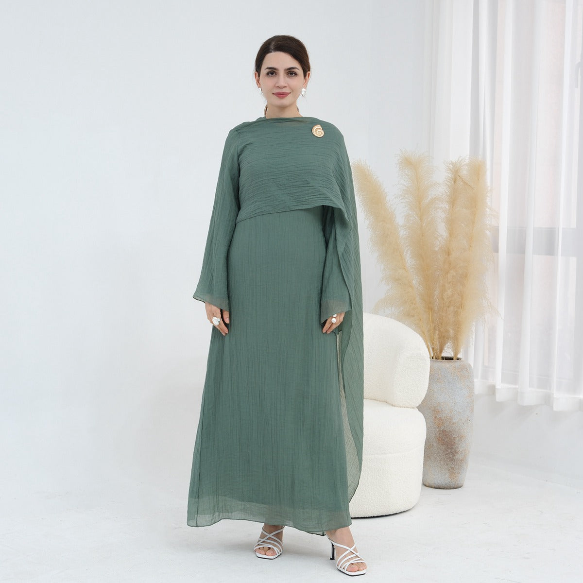 Double Layer Abaya Dress #251088