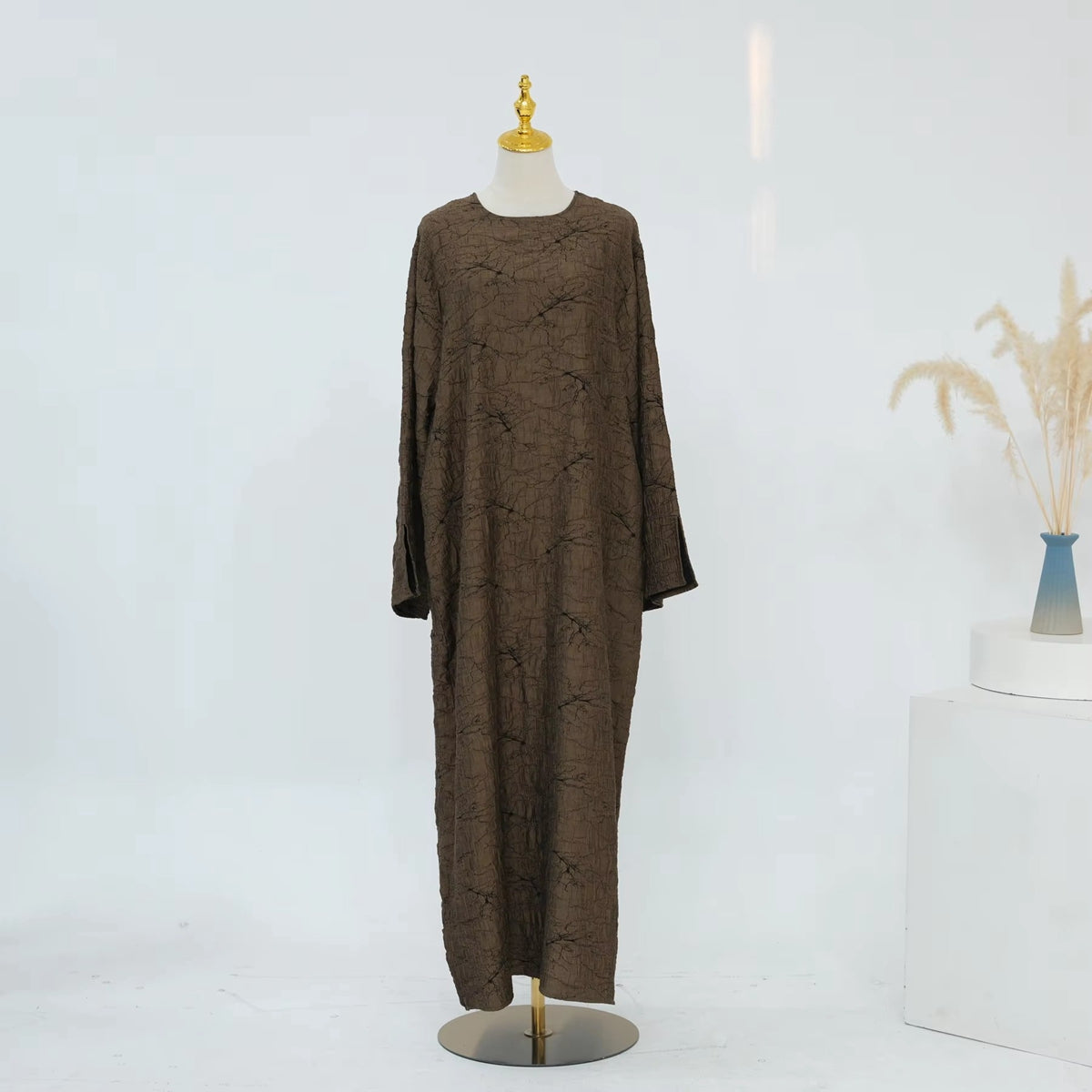 عباية فاخرة من الجاكار ذات وجهين للنساء المسلمات #261130