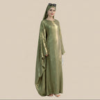 Bronzing Gleam Butterfly Batwing Farasha Abaya Dress #26778