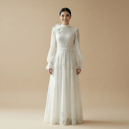 عباية فستان طبقتين بتطريز رائع #261240