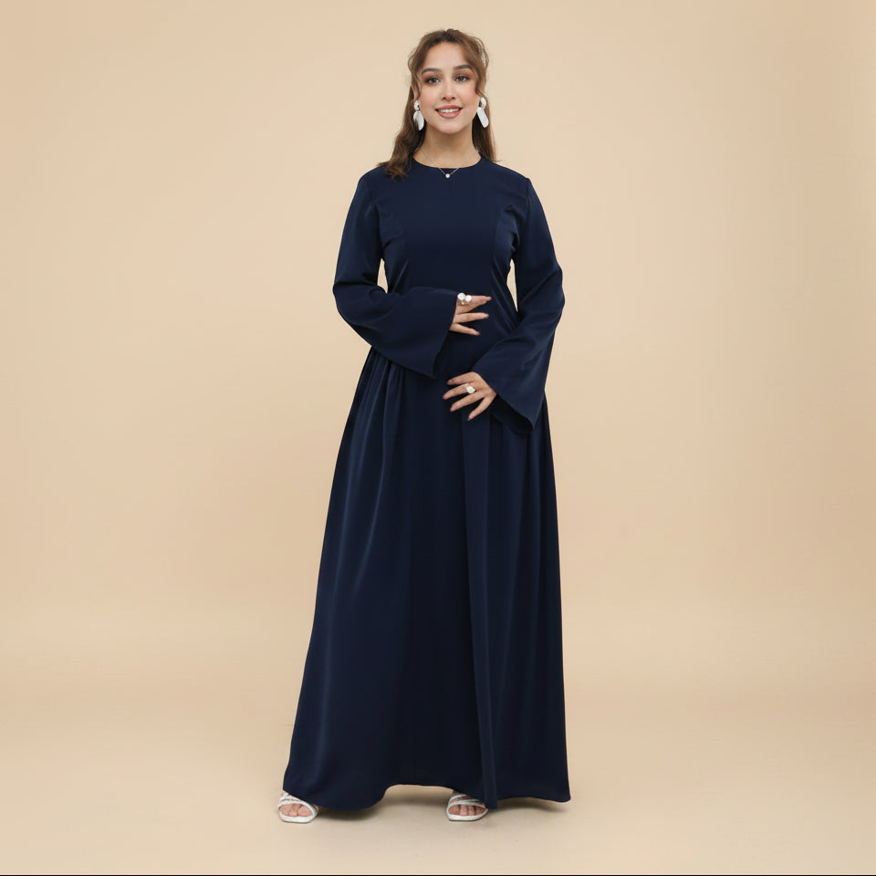 Back Strap Nida Abaya Dress For Women - #261155