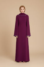 عباية نسائية مزينة بالخرز على شكل كاب #265385