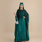 Bronzing Gleam Butterfly Batwing Farasha Abaya Dress #26778