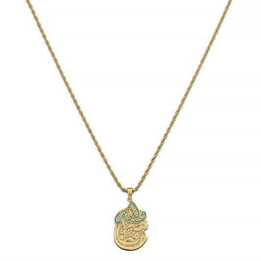 Arabic Calligraphy Necklace Islamic Muslim Jewelry #761