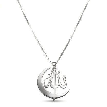 Arabic Moon Necklace Jewelry