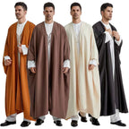 Thick Arab Men's Bisht - Heavyweight Arab Cloak - Plain Solid Color Design