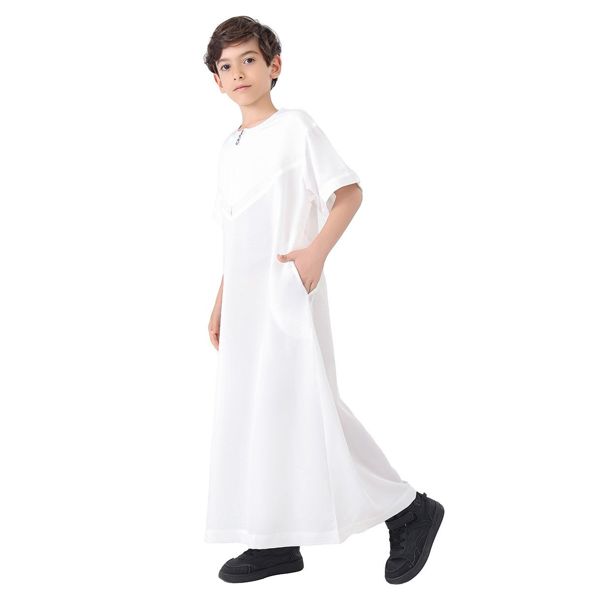 ثوب أولاد عربي شرق أوسطي بأكمام قصيرة #26T888