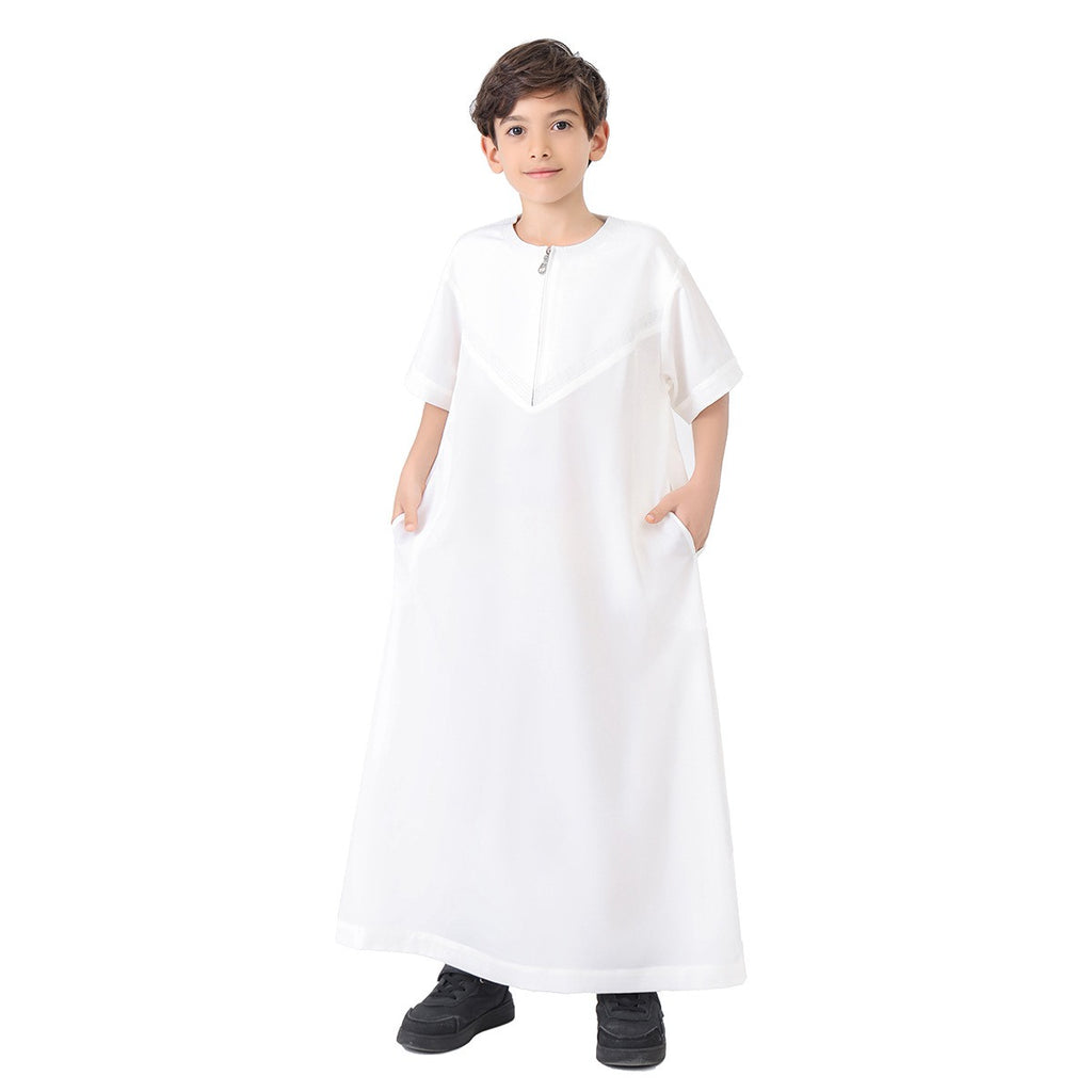 ثوب أولاد عربي شرق أوسطي بأكمام قصيرة #26T888