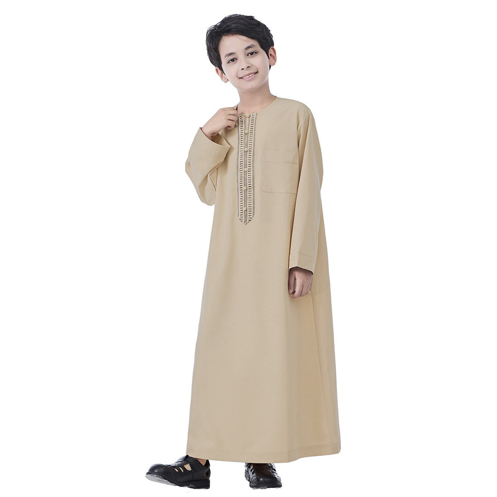 ثوب عربي للأطفال للأولاد في الشرق الأوسط مع زخرفة #26T889