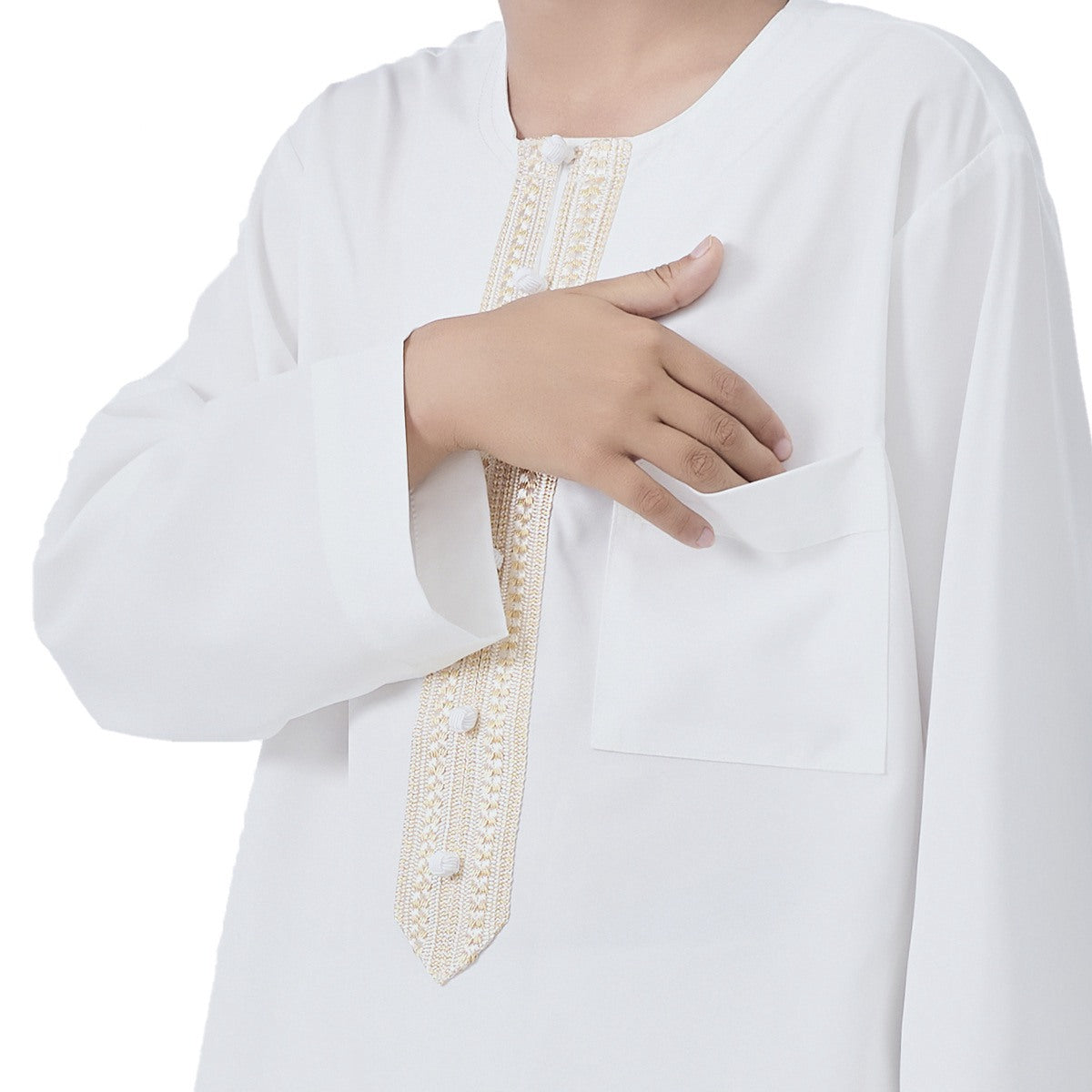 ثوب عربي للأطفال للأولاد في الشرق الأوسط مع زخرفة #26T889