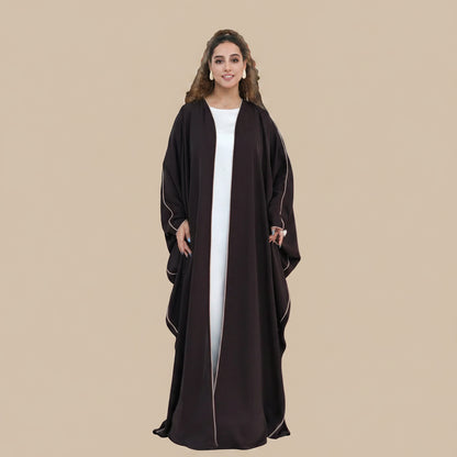 Muslim Women Nida Cardigan Open Abaya Dress - Modest Fashion - #261193